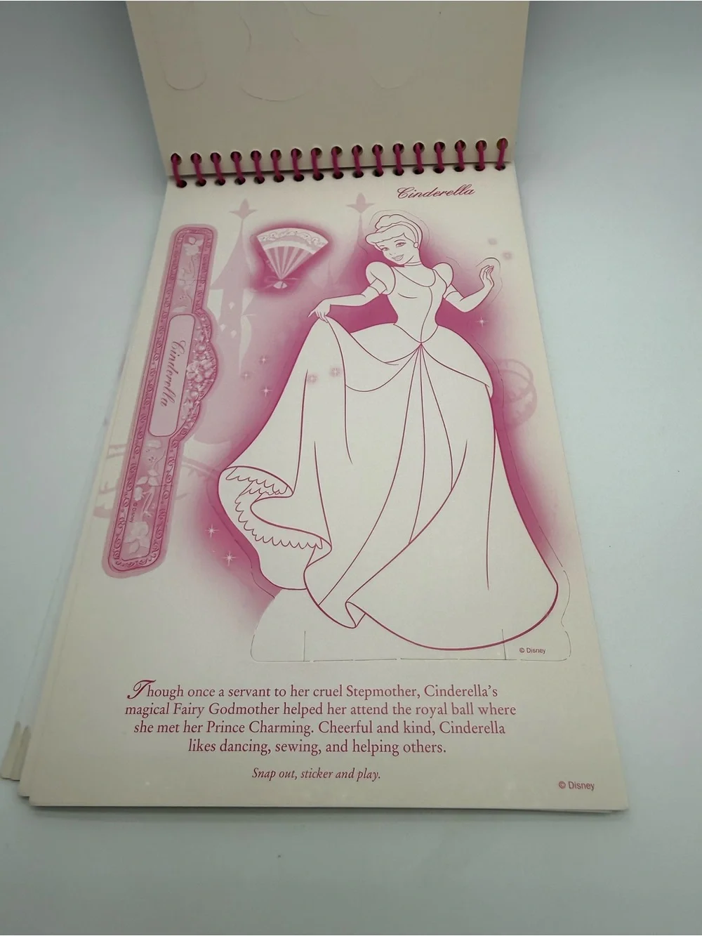 Disney My Princess Life Activity Storybook w/ 435 Stickers 4 Snap-Outs New Book